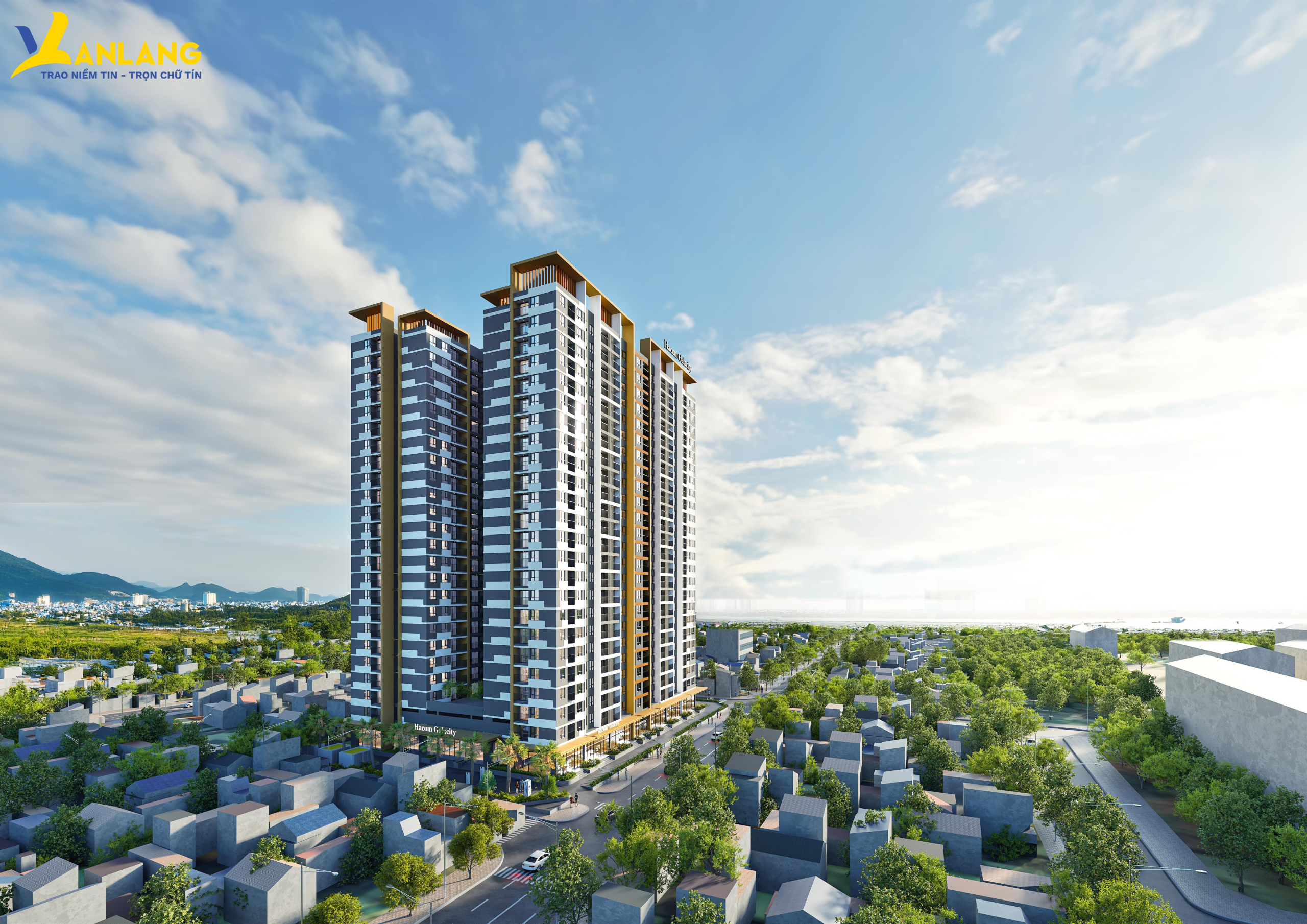 Architectural rendering of the HHO-05 Social Housing Project (Hacom Galacity), Khanh Hoa Province.
